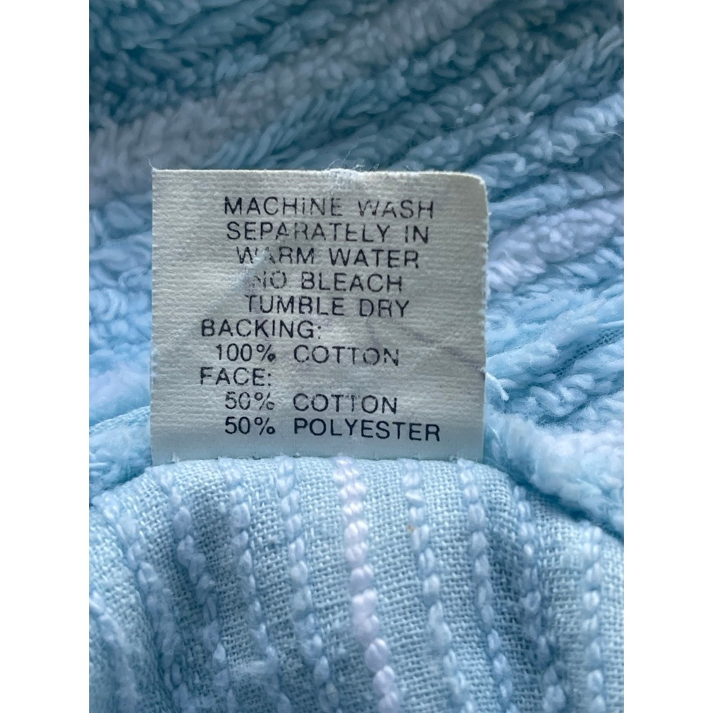 Vintage Victoria's Secret Gold Label Terry Cloth Robe Blue White Stripe Small - Picture 7 of 7